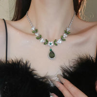 Artificial Wood Heart Pendant Necklaces