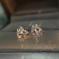 Zircon Heart Earrings