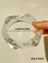 Off White Resin Bracelet Girl