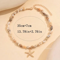 Seashell Starfish Pendant Choker Vacation