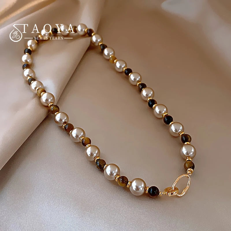 Champagne Pearl Necklace