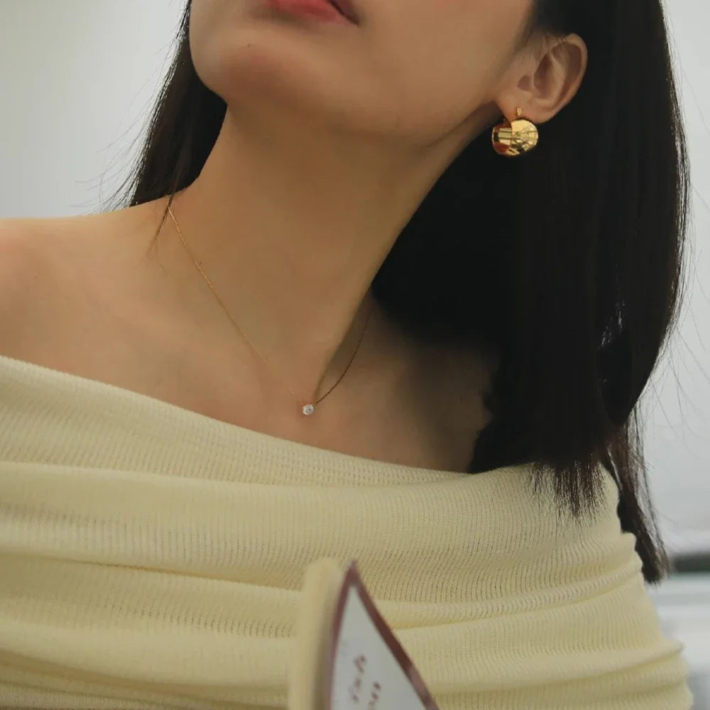Dainty Zircon Pendant Necklace