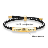 Rope Customize Id Bracelet