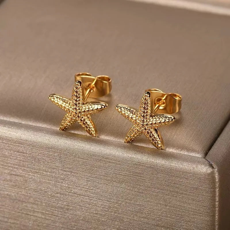 Statement Geometric Piercing Earring Femme