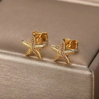 Statement Geometric Piercing Earring Femme