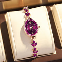 Luxury Diamond Inlaid Watch Oval