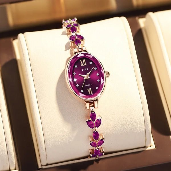Luxury Diamond Inlaid Watch Oval