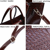 Large Capacity Tote Bag Leather