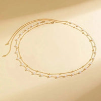 Pearl Bead Layered Waist Chain