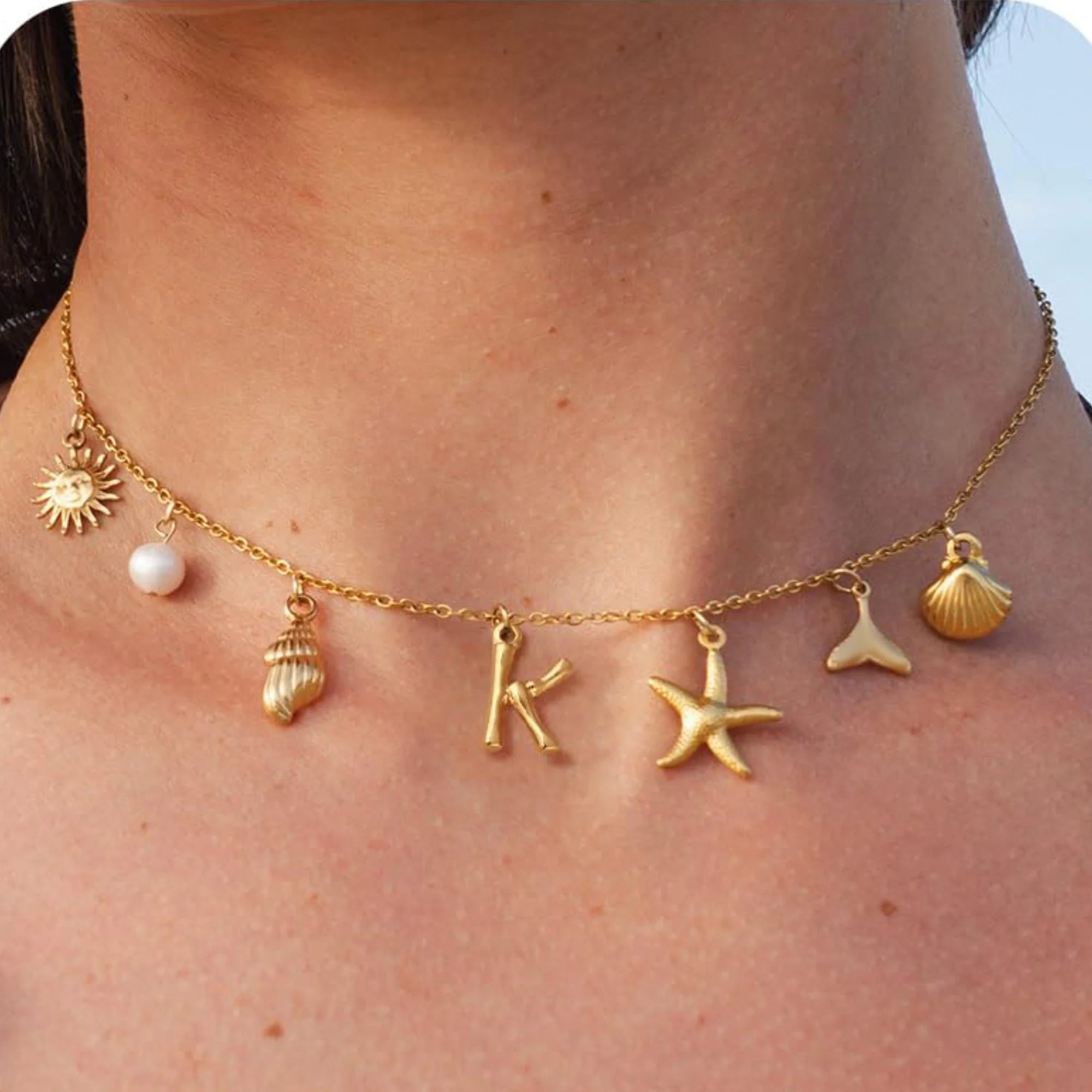 18K Gold-Plated Starfish Necklace
