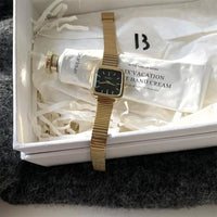 Brand Simple Quartz Watch for Women Retro Luxury Gift Ladies Watches Small Dial Adjustable Stainless Steel Strap Wristwatches