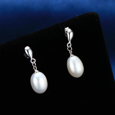 Sterling Silver Pearl Earrings