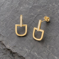 Light Gold Stud Earrings