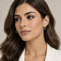 Light Gold Stud Earrings